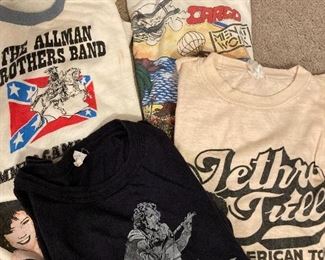 Vintage concert tshirts