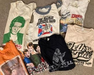 Vintage concert tshirts