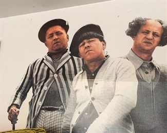 Three Stooges cardboard cutout