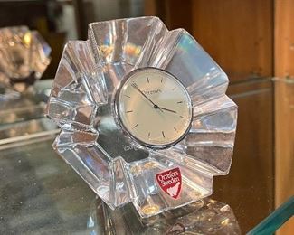 Orrefors crystal clock