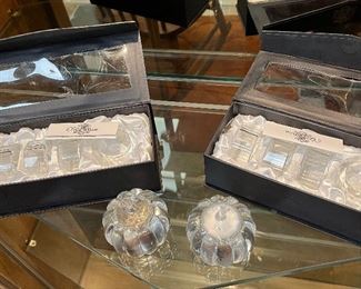 Oleg Cassini crystal napkin rings