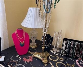 Large estate jewelry collection, including Costume, gold, sterling, gemstone.  This is a true estate jjewelry collection. There are some bags of scrap gold available for sale, at market price 1.28.22.