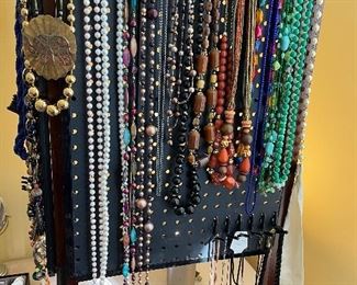 Large estate jewelry collection, including Costume, gold, sterling, gemstone.  This is a true estate jjewelry collection. There are some bags of scrap gold available for sale, at market price 1.28.22.