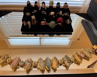 Designer chocked with hand painted stones