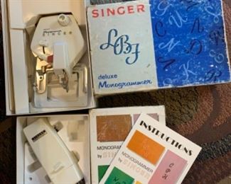 VINTAGE MONOGRAMMER ATTACHMENTS 