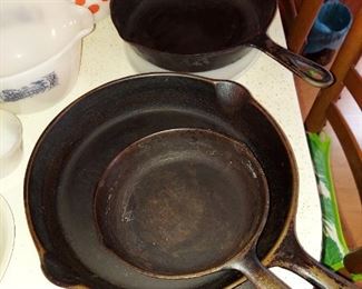 Cast iron pans and they aren't Lodge