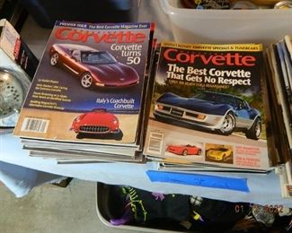 vintage Corvette magazines