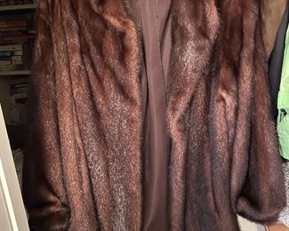 Givenchy mink coat. 
