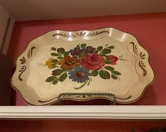Metal tole tray 