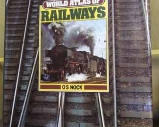 1983 World Atlas Of Railways, condition good, dustcover torn, large book