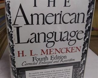 1980 4th Edition 22nd printing The American Language by H. L. Mencken, condition good