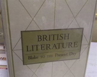 1952 British Literature Blake To The Present Day, condition good