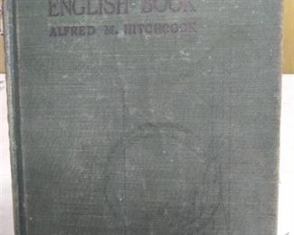 RARE FIND! 1925 State of Kansas High School English Book by Alfred M. Hitchcock, condition fair for age, writing, creased and loose page