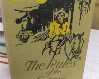 1910 The Rules of the Game by Stewart Edward White, Condition fair, cover discolored and spine loose