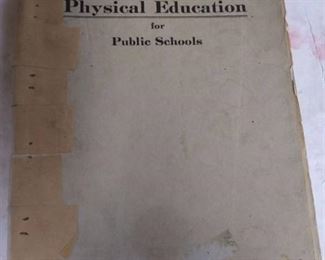 1926 A Syllabus of Physical Education for Wichita Public Schools, Condition Fair, cover loose and taped