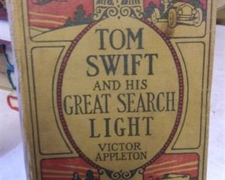 1912 Tom Swift And His Great Search Light by Victor Appleton, Condition Good, Some stains on cover