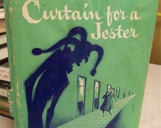 1953 Curtain For A Jester by Frances and Richard Lockridge, condition Good, dustcover damage