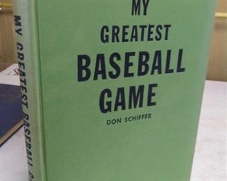 1950 My Greatest Baseball Game by Don Schiffer, condition VG for age