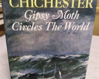 1968 1st American Edition Gipsy Moth Circles The World by Sir Francis Chichester, Condition Good