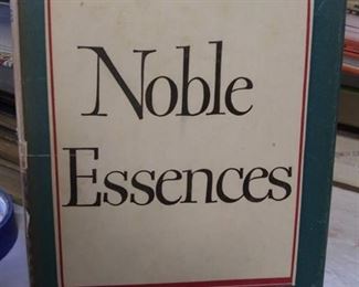 1950 1st Edition Noble Essences by Sir Osbert Sitwell, Condition good, dustcover wear and discoloration inside cover
