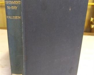 1923 Problems of the New Testament To-Day by R. H. Malden M. A., condition good, cover stain, ex library book