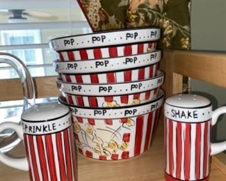 Check out this cute popcorn set. We even have an air popper.