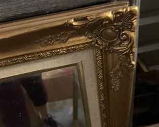 Large (heavy) vintage gold mirror