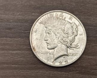 1922 P Peace Silver Dollar