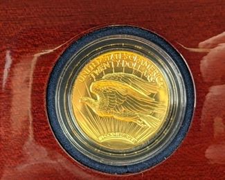 2009 Ultra High Relief Double Eagle 1 Oz Gold Coin