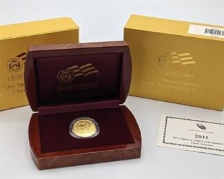 2011 First Spouse $10 Gold Uncirculated Coin - Eliza Johnson