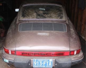 34 - 1976 Porsche 911 , 119,110 miles Car is in as found condition. Has been garage kept for several years and has not been driven. We will offer time on Monday January 24th to preview the vehicles only between the hours of 10:30 and 12:30 - there will not be access inside the home. You must call our office to sign up to preview.