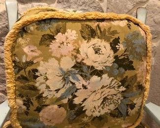 Floral Cushions on Vintage Armchair