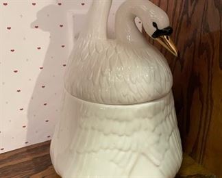 Swan Cookie Jar