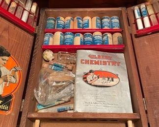 Vintage Outfit Gilbert Chemistry Set Wood Box