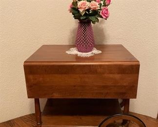 Vintage Cart End Table