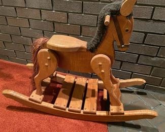 Wood Rocking Horse