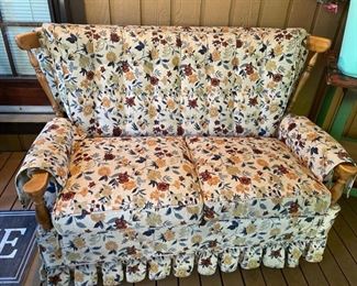 Vintage Floral Loveseat