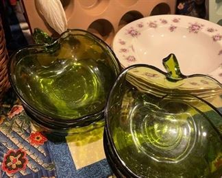 Green Apple Saucers