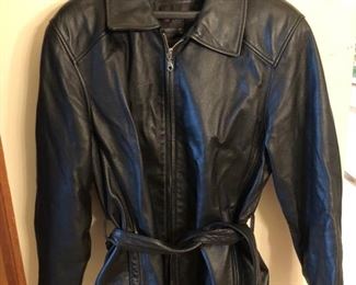 Wilsons Genuine Leather Coat with Belt