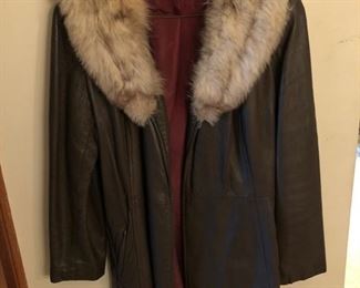 Coat with Fur Collar