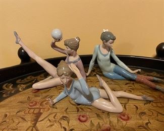 Lladro Gymnast Figurine Set of 3