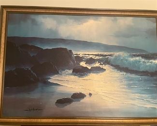 Russell Moreton Blue Pacific Seascape Painting