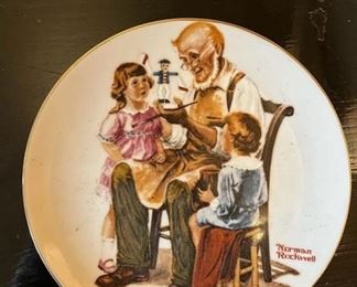 Norman Rockwell Collector Plates - The Toymaker
