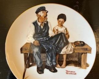 Norman Rockwell Collector Plates - The Lighthouse Keeper's Daughter