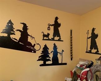 Wall Silhouettes Christmas Decor