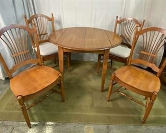 Ethan Allen Dropleaf Table Chairs