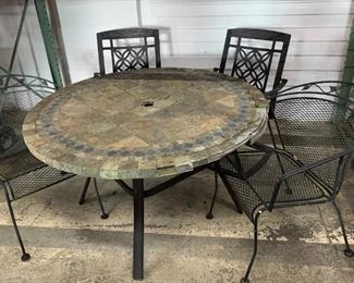 Tile Patio Table And 4 Chairs