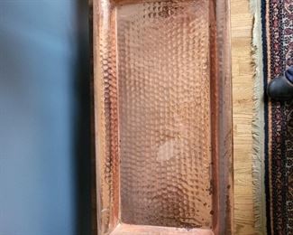 $40  hammered  copper tray