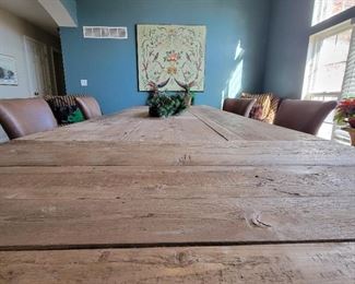 Restoration Hardware table with 2 leaves 