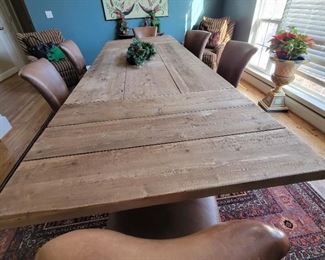 Restoration Hardware Baldrick Extension Dining Table (shown with 2 leaves in)